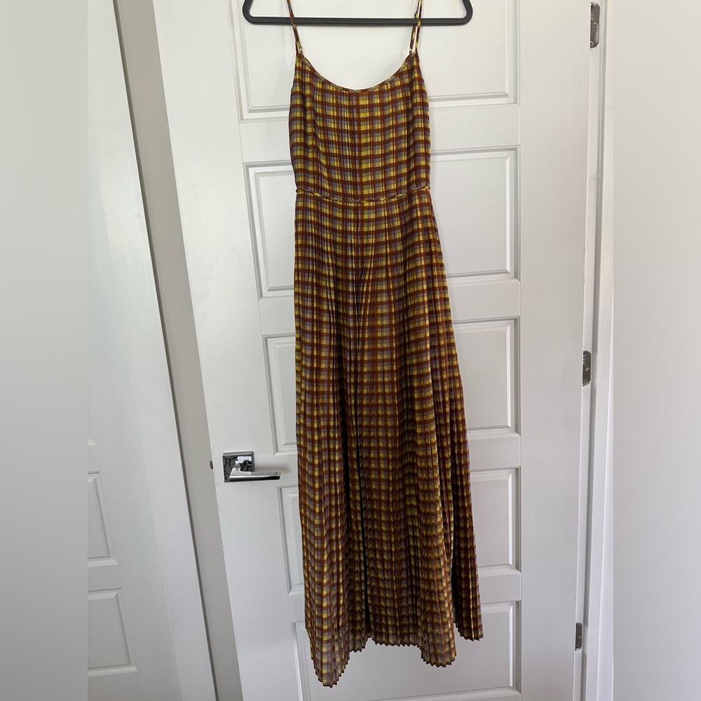 Size 10 Purple Veronica Plaid Tory Burch dress